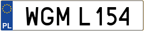 Trailer License Plate